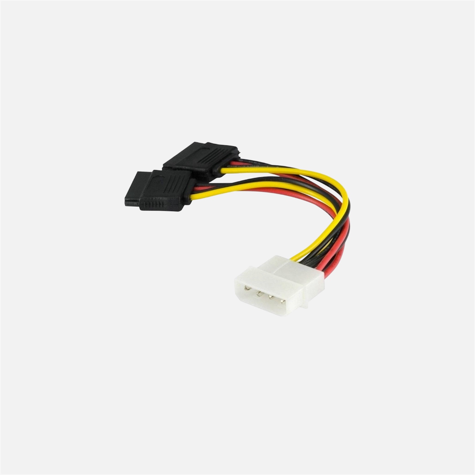 CABO DE ENERGIA MOLEX DE 4 PINOS PARA 2 CONECTORES SATA DE 15 PINOS